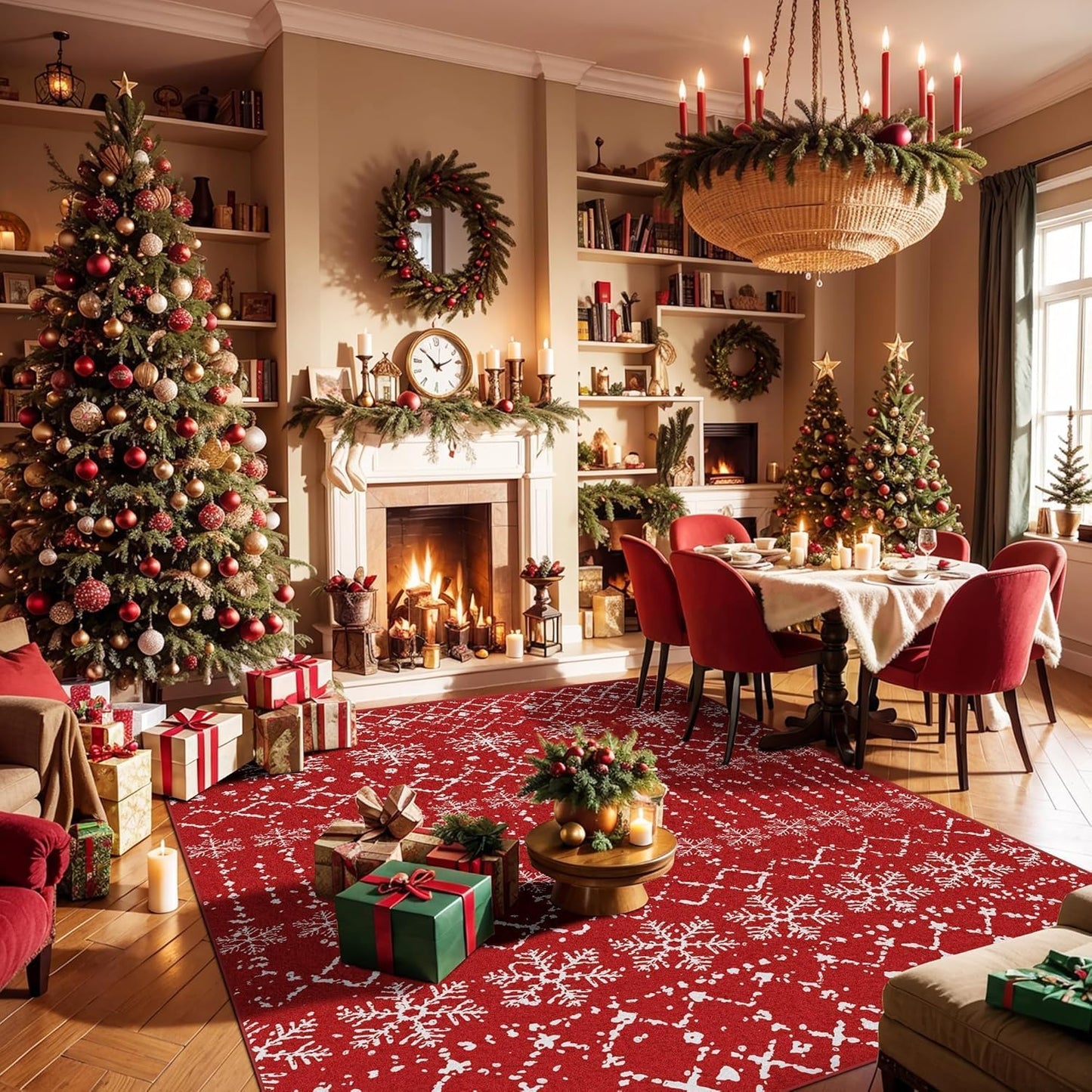 Christmas Area Rugs 6x9 by Deerly for Festive Decor