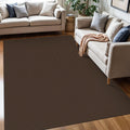 Washable Area Rug 5x7 ft Non Slip Braided Cotton Rug - Cozy Reddish
