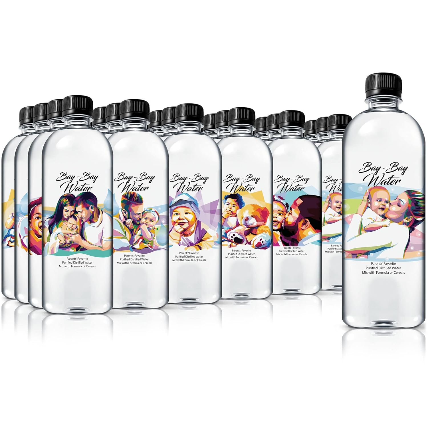 Bay Bay Water Purified Distilled Water for Babies - 16.9 oz