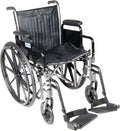 Drive Medical Silver Sport 2 Transport Wheelchair for Comfort