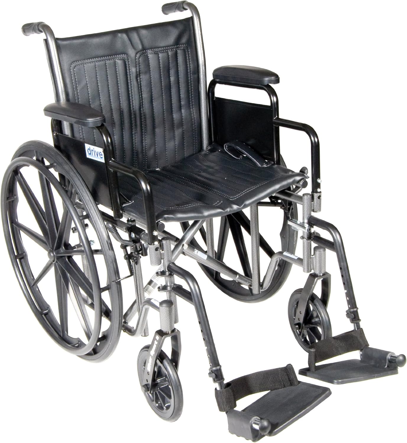 Drive Medical Silver Sport 2 Transport Wheelchair for Comfort