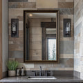 Retro Copper Effect Framed Wall Mirror 20x30 - Fast 3min Setup