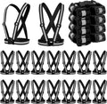 Reflective Safety Vest 20 Pack - High Visibility Adjustable Strap Gear