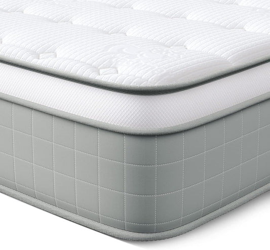 Vesgantti King Size Mattress - 10 Inch Innerspring Hybrid Comfort