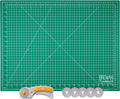 Rotary Fabric Cutter and Self Healing Cutting Mat Set 18x24 - Precise