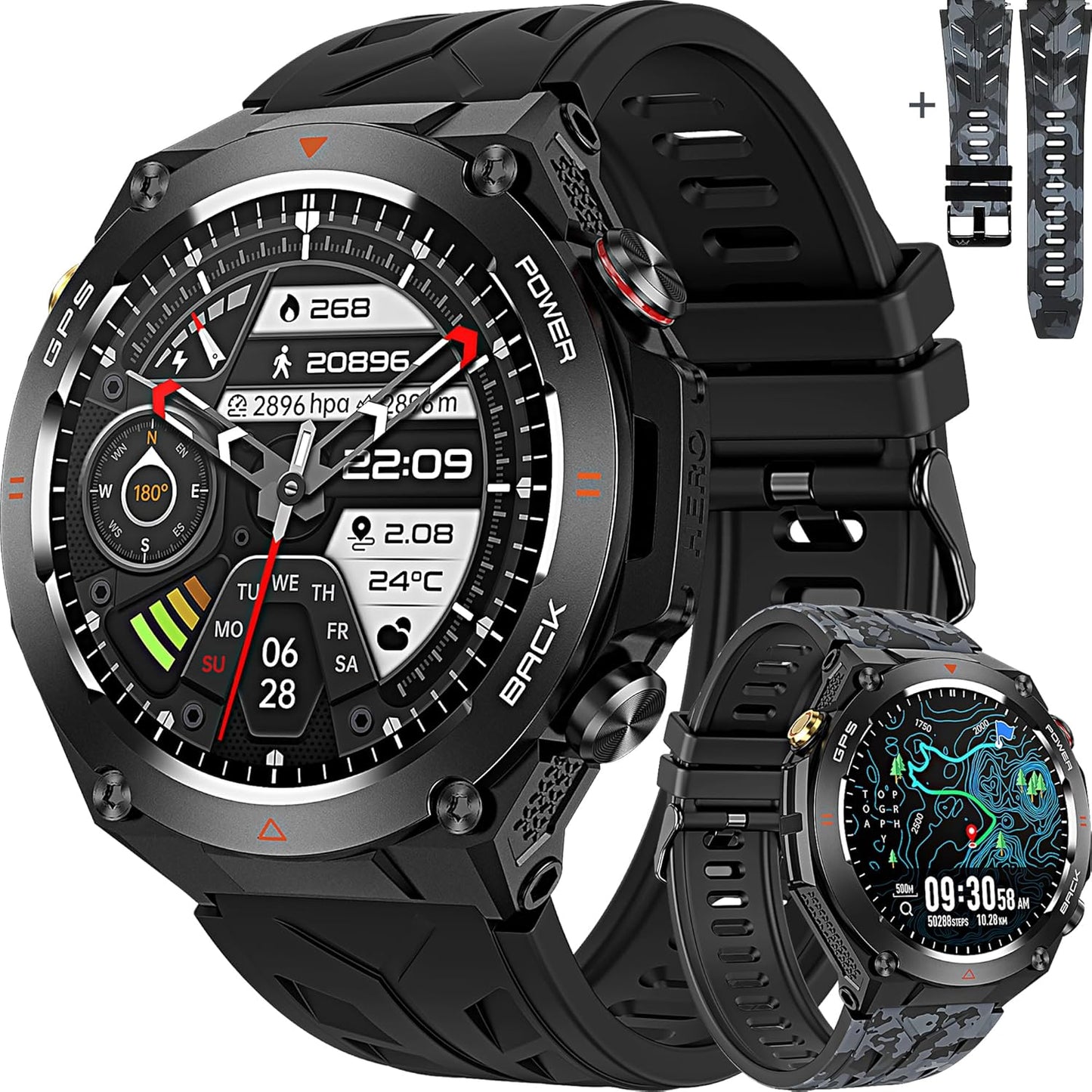 PARDIC Military GPS Smart Watch: Ultimate Performance