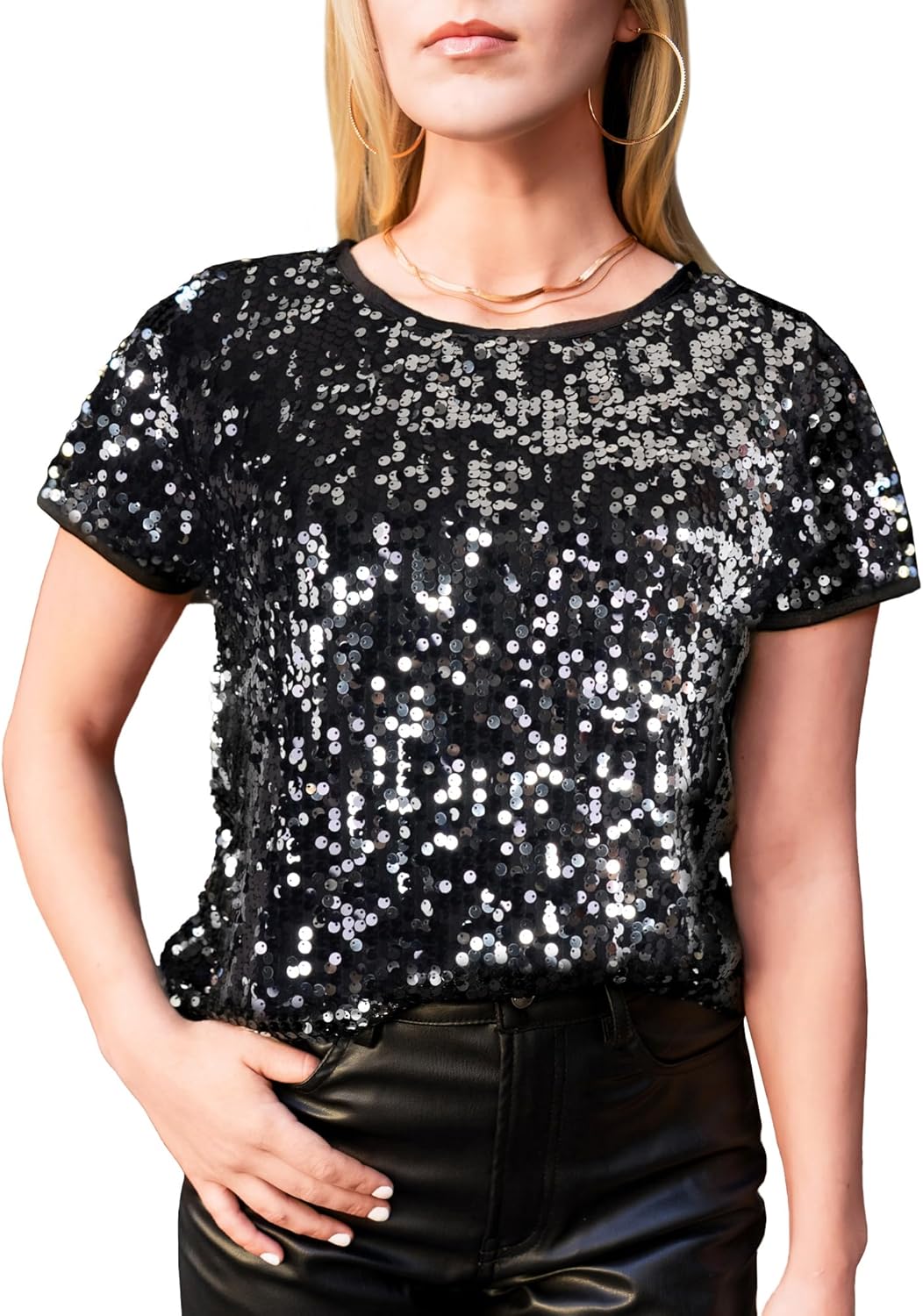 Sparkly Sequin Top for Women - Perfect for Concerts and Parties
