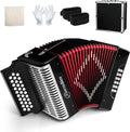 Accordion 31-Key Diatonic with 12 Bass Buttons - Beginner-Friendly