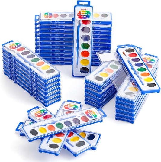 Shuttle Art 40 Pack Watercolor Paint Set for All Ages Fun