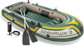 INTEX Seahawk 2 Inflatable Boat Set Capacity - Stable, Durable Rowboat
