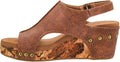 Womens Carley Wedges Cork Platform - Lightweight 2.5in Heel