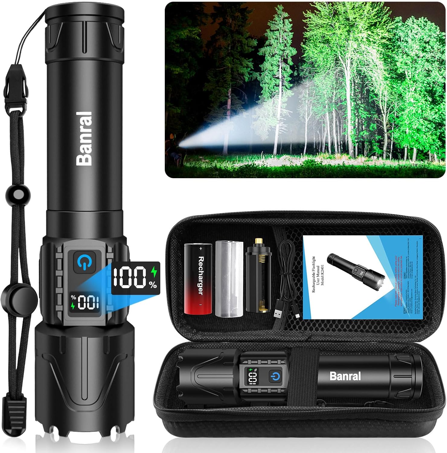 Rechargeable Tactical Flashlights High Lumens for All Needs