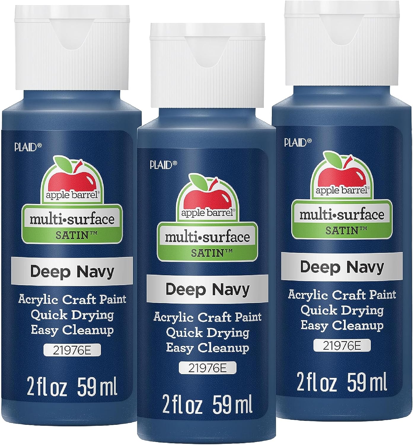 Deep Navy Apple Barrel Acrylic Paint Trio - 2oz Each