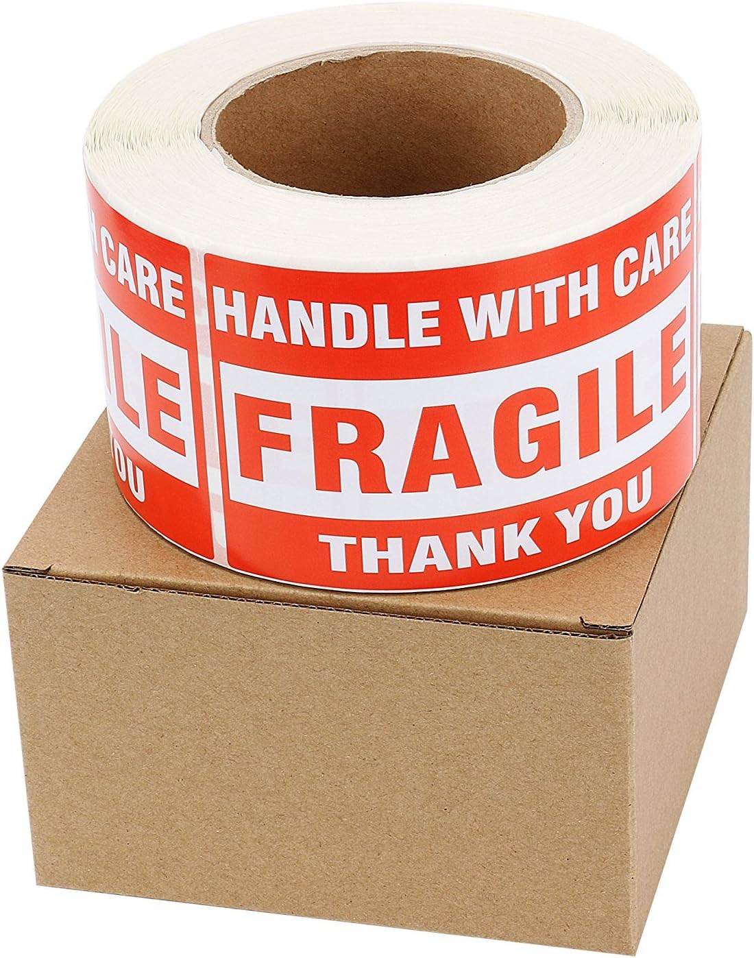 SJPACK 6 Rolls 3ft' x 5ft' Fragile Shipping Labels for Care