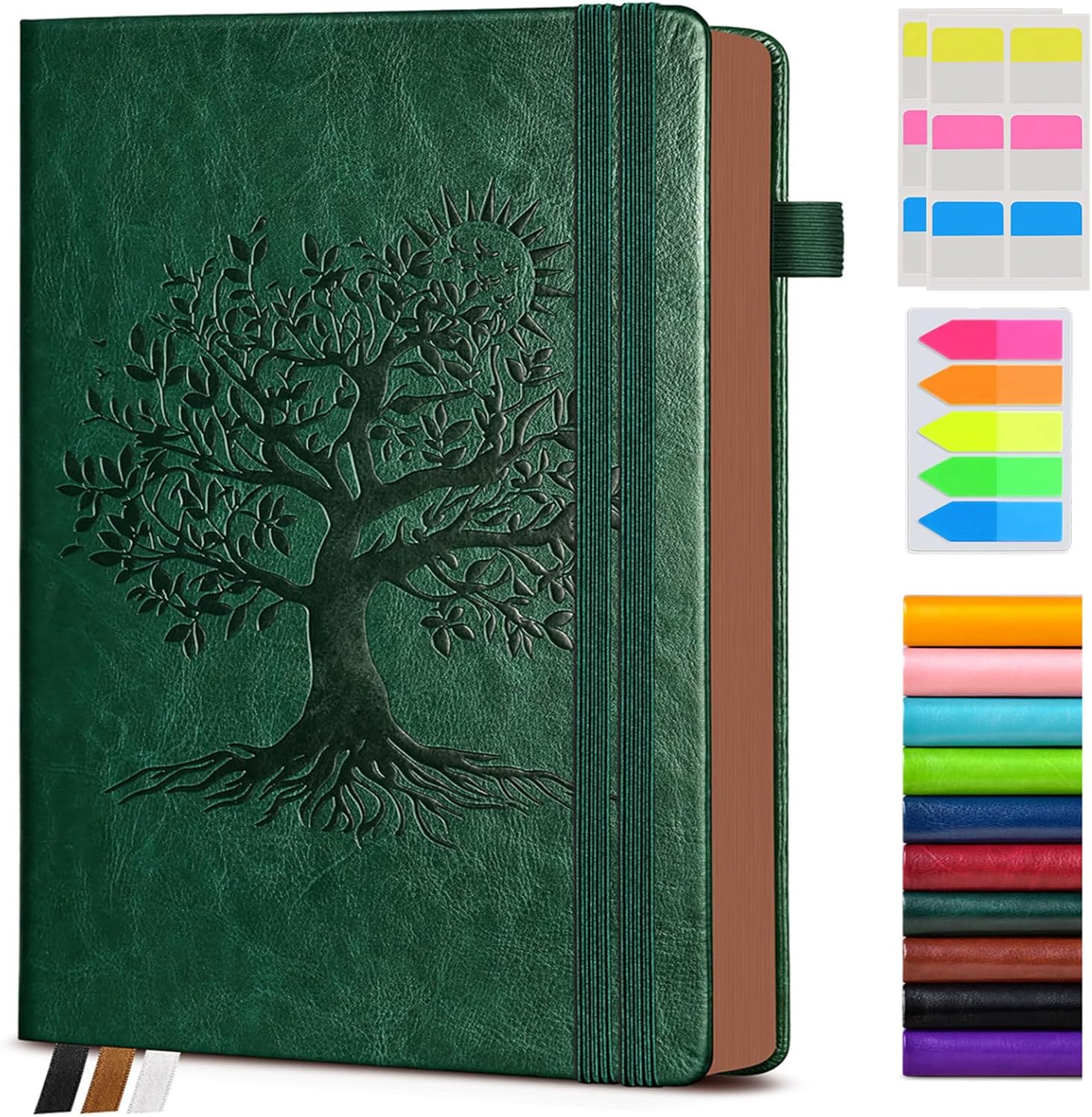 PAIBAS Vintage Leather Journal - 300 Page A5 Notebook for Writing & Travel
