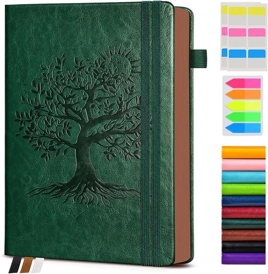PAIBAS Vintage Leather Journal - 300 Page A5 Notebook for Writing & Travel