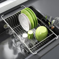 Dish Drying Rack in Sink - Expandable Stainless Steel Dish Drainer