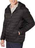 Lightweight Water-Resistant Packable Hooded Puffer Jacket - Warm Coats