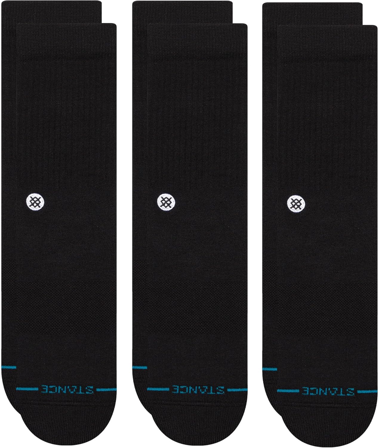 Stance Icon Classic Casual Crew Socks 3-Pack for Everyday Use