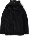 Cozy Sherpa Hooded Coat for Girls