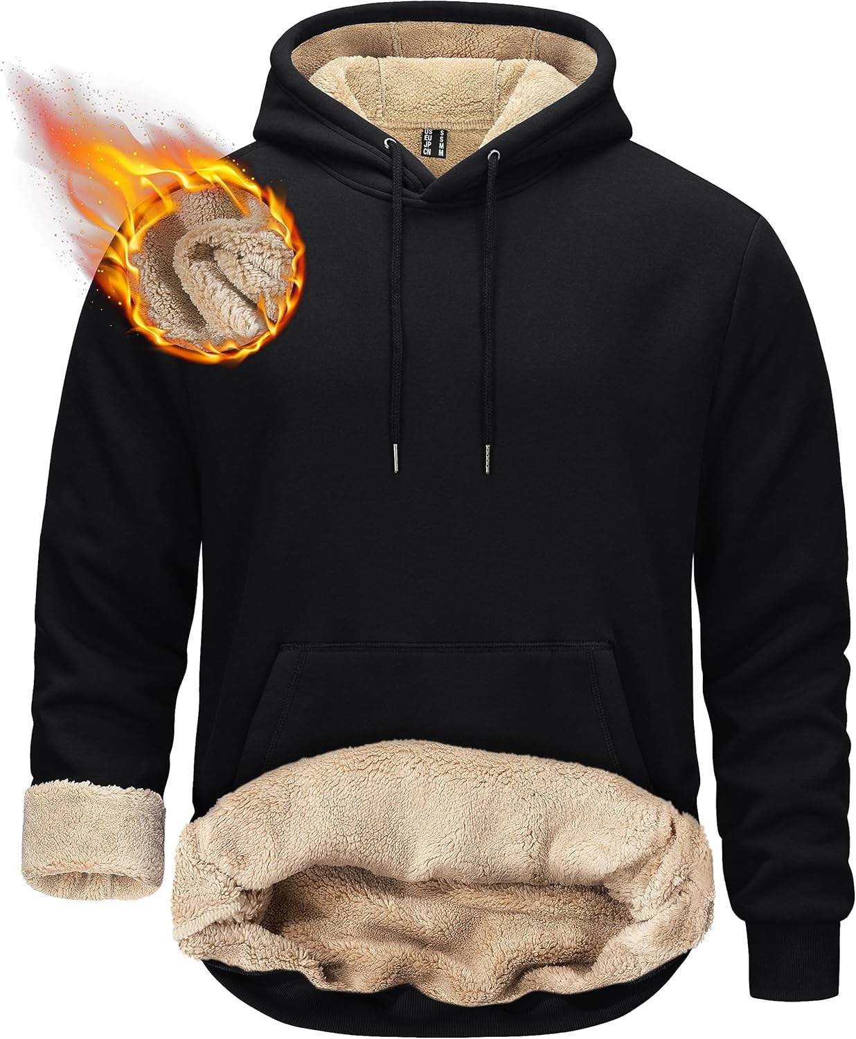 TACVASEN Men's Pullover Hoodie for Winter Warmth and Comfort