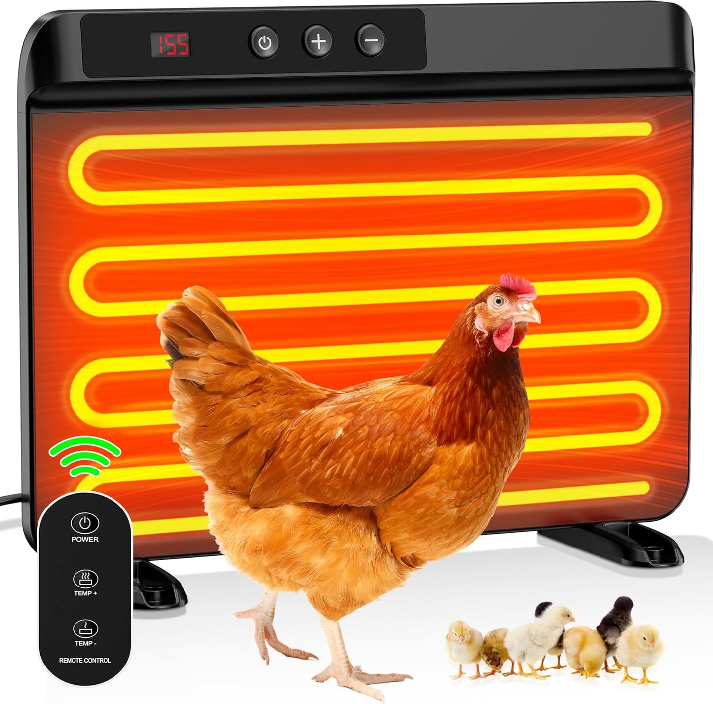 Smart Chicken Coop Heater with Efficient Thermostat for Winter