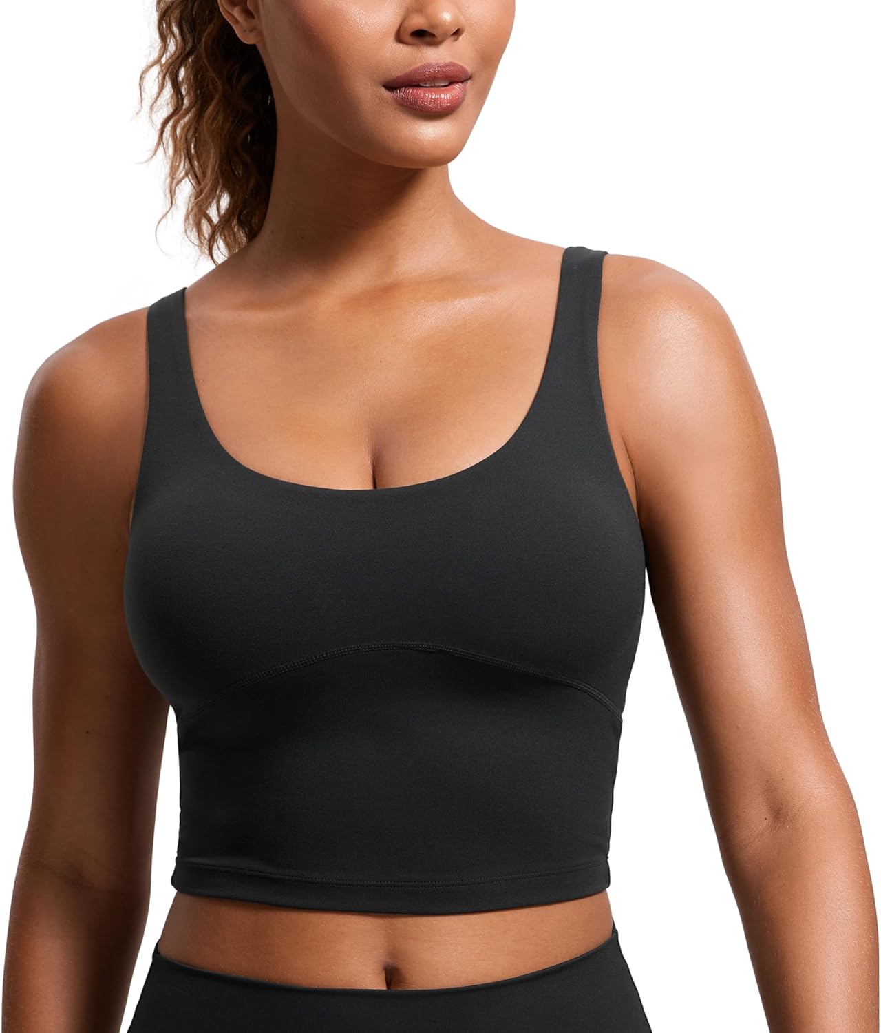 CRZ YOGA Butterluxe Longline Sports Bra - Ultimate Comfort!