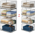 4-Tier Stackable Closet Organizers and Storage Shelves - Foldable