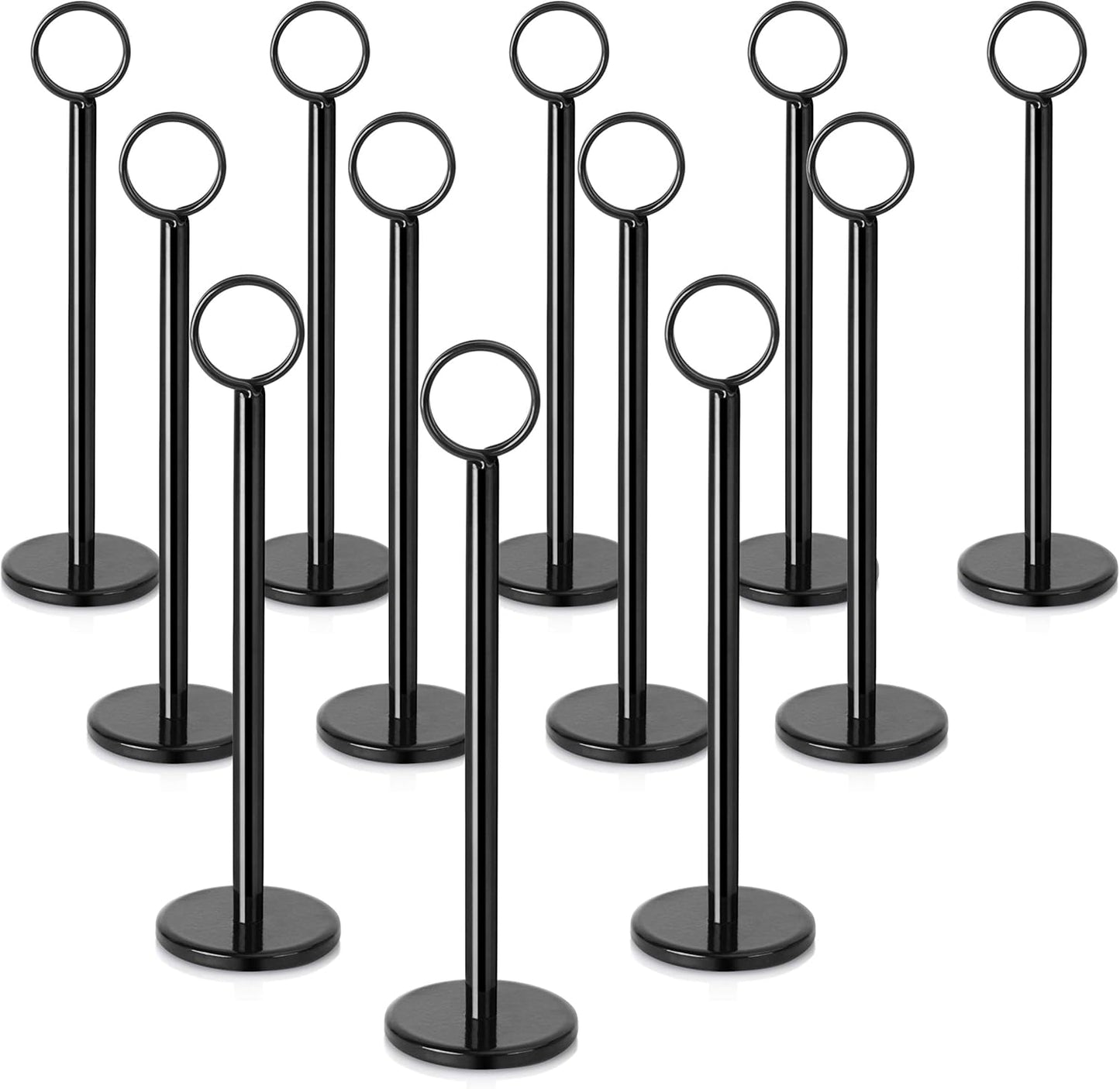 Ring-Clip Table Number Holder Set of 12 for Events and Dining