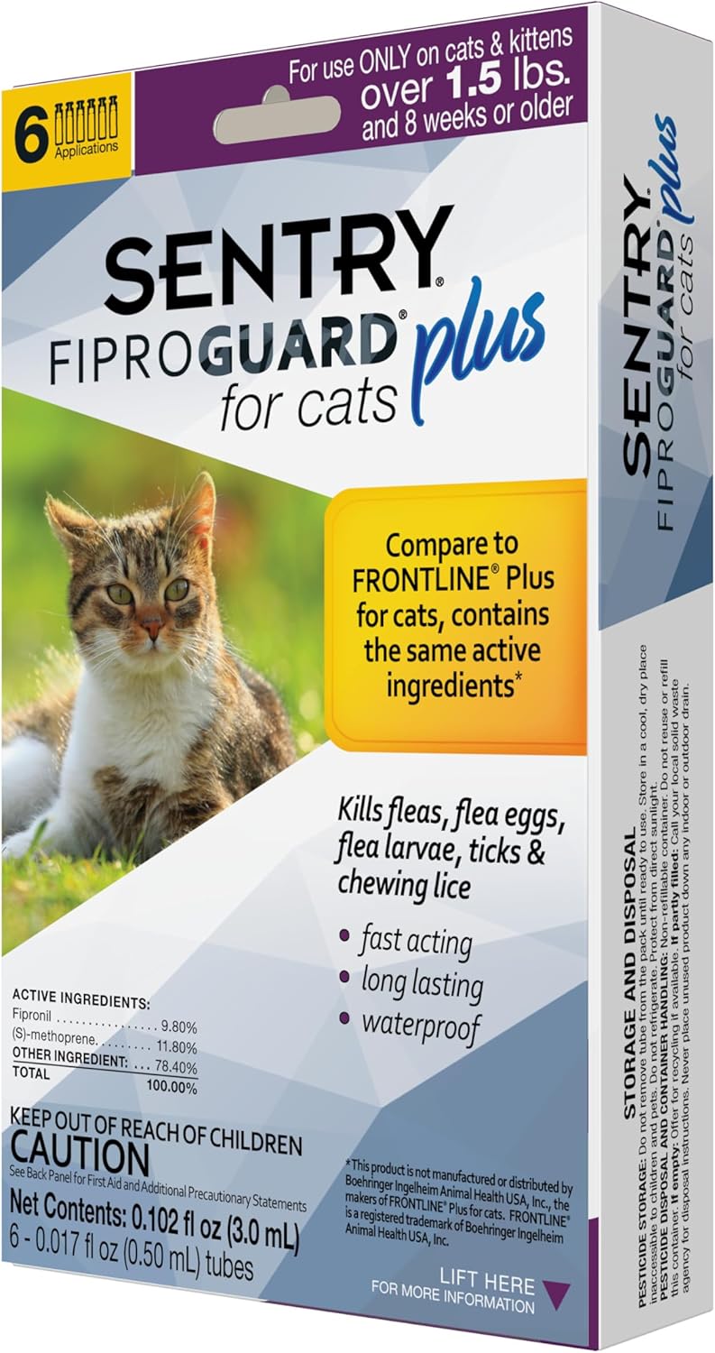 SENTRY Fiproguard Plus Flea and Tick Topical for Cats Review