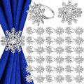 Snowflake Napkin Rings Set for Christmas and Weddings