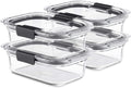 Rubbermaid Brilliance Glass Food Storage Containers Set of 4