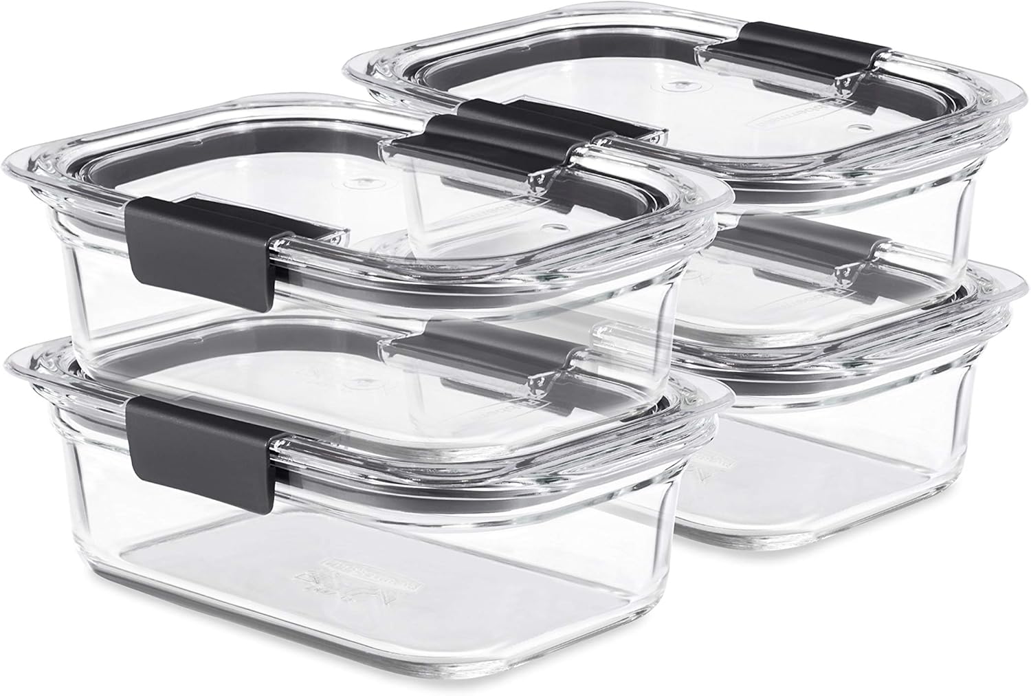 Rubbermaid Brilliance Glass Food Storage Containers Set of 4