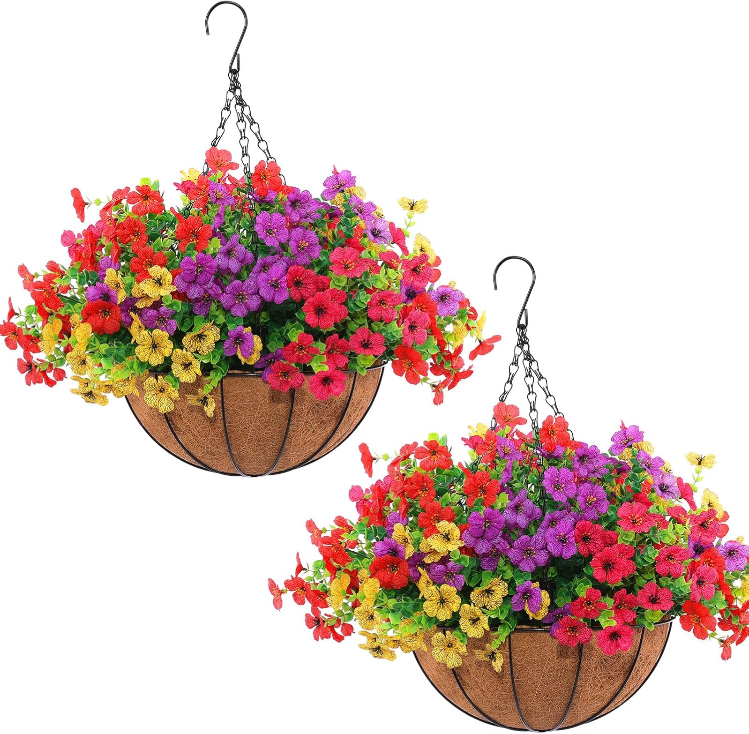 Hananona 2 Set Artificial Outdoor Flowers for Home Decor