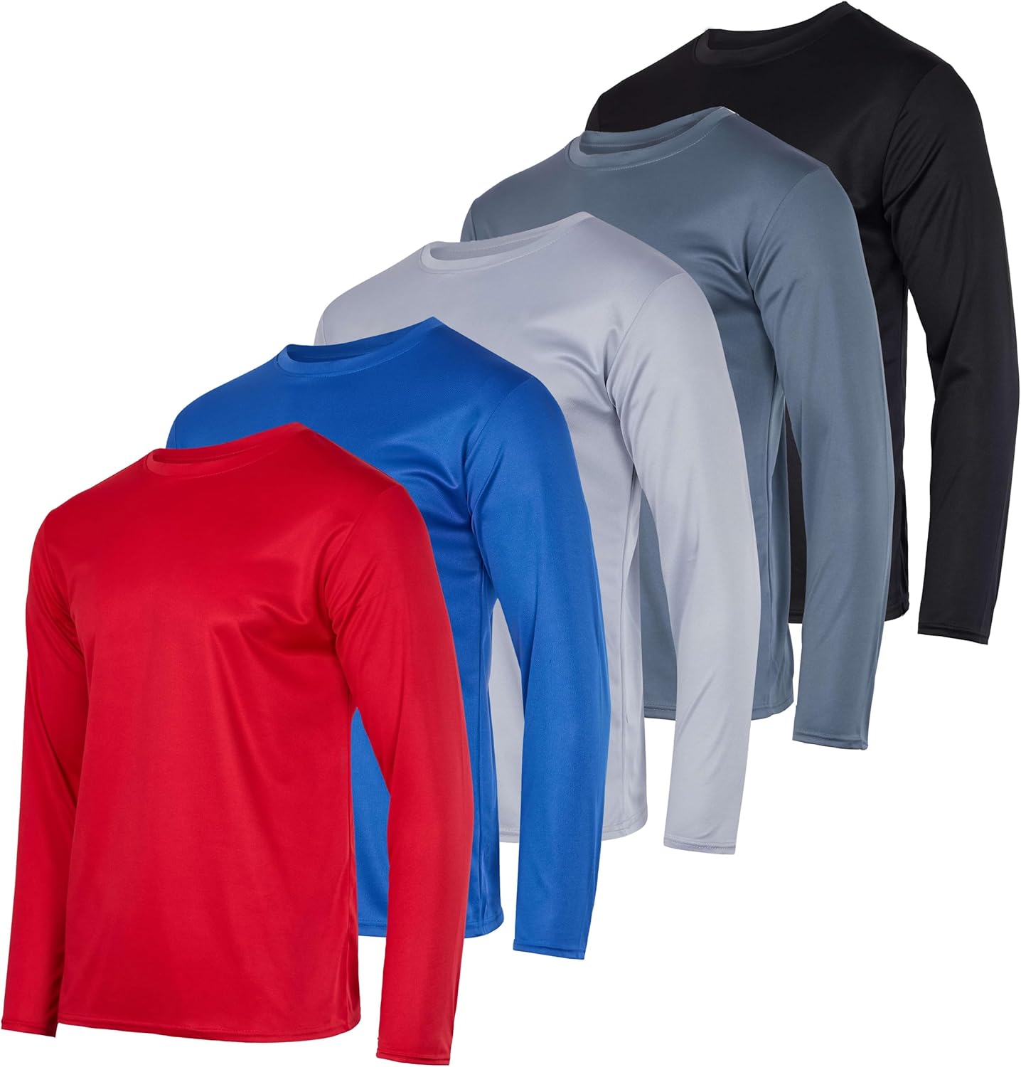 Men's Mesh Quick Dry Long Sleeve Athletic T-Shirt for All Activities
