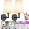 Wall Sconce Battery Operated Wall Light Fixture with Remote Control