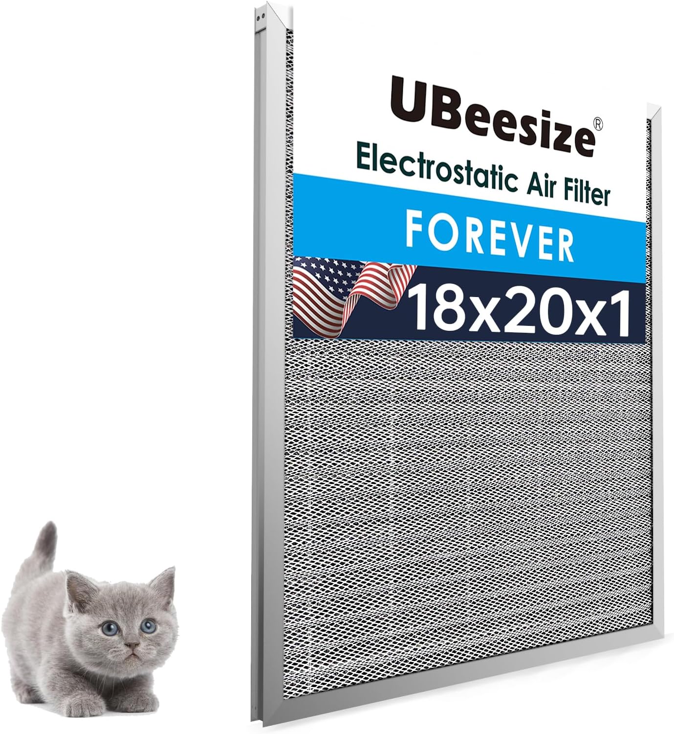 UBeesize Reusable Electrostatic Air Filter for HVAC Systems