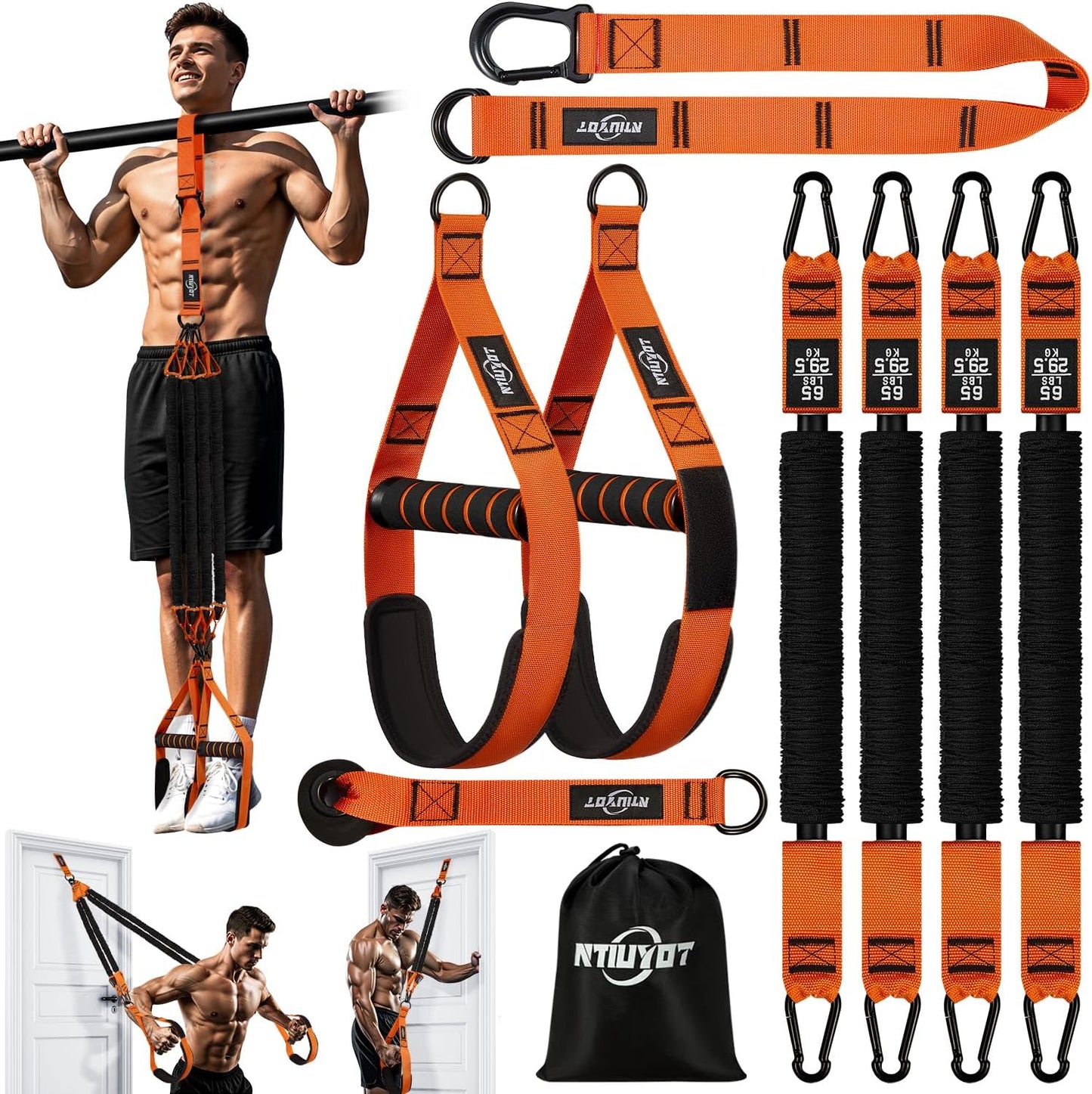 Heavy Duty Resistance Bands for Pull Up Bar - Full Body Workout
