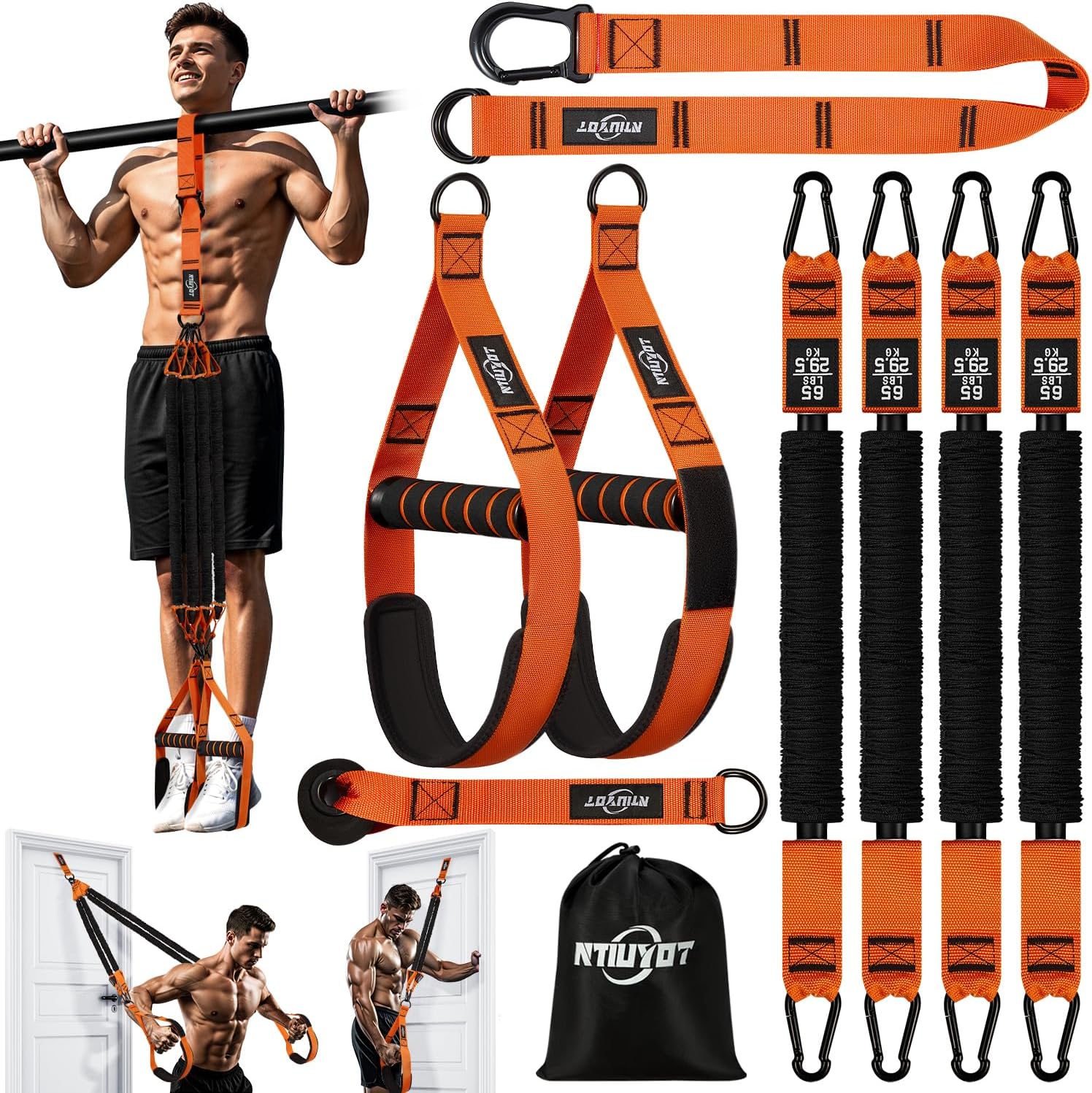 Heavy Duty Resistance Bands for Pull Up Bar - Full Body Workout