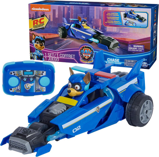 Paw Patrol Remote Control Car - Molded Mighty Pups Chase, Spin Master
