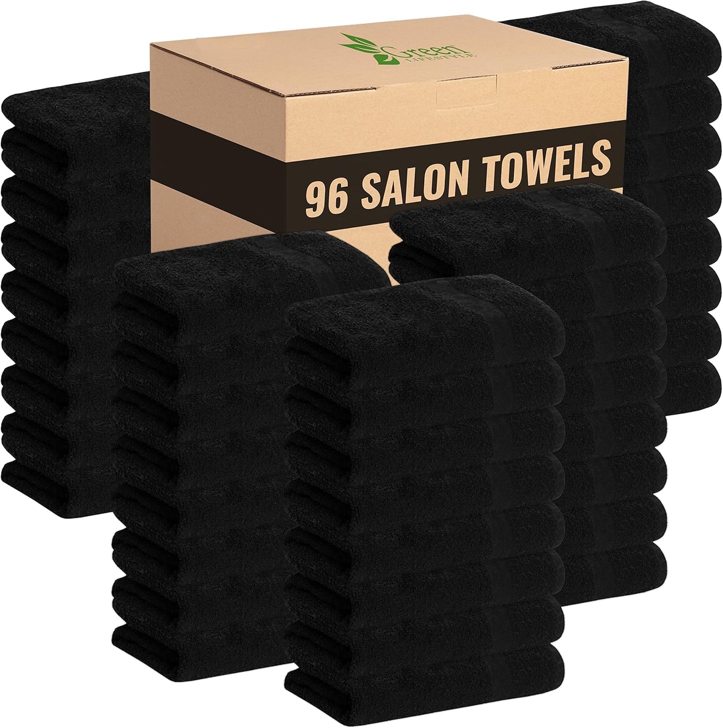 Premium Black Bleach Proof Towels for Spa, Gym, and Home Use
