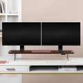 Monitor Stand Riser for Desk - Ergonomic Walnut Desktop Organizer