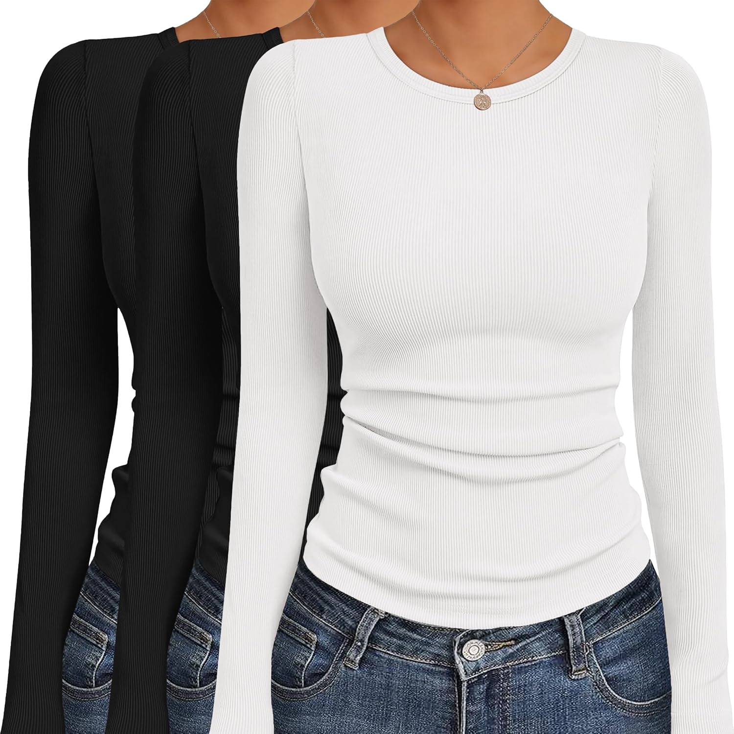 Ekouaer Women's Long Sleeve Shirts for Stylish Comfort