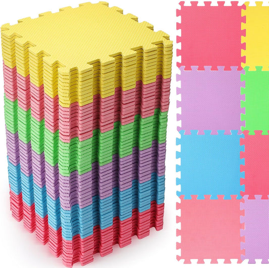 Nuanchu Foam Puzzle Floor Mat Set for Kids - 60 Pcs Fun Play