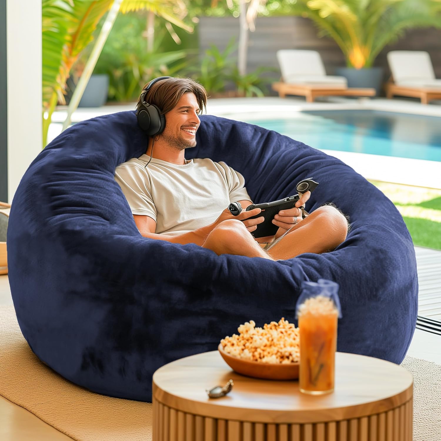Codi Bean Bag Chair 4 FT - Comfy Large Beanbag for Adults