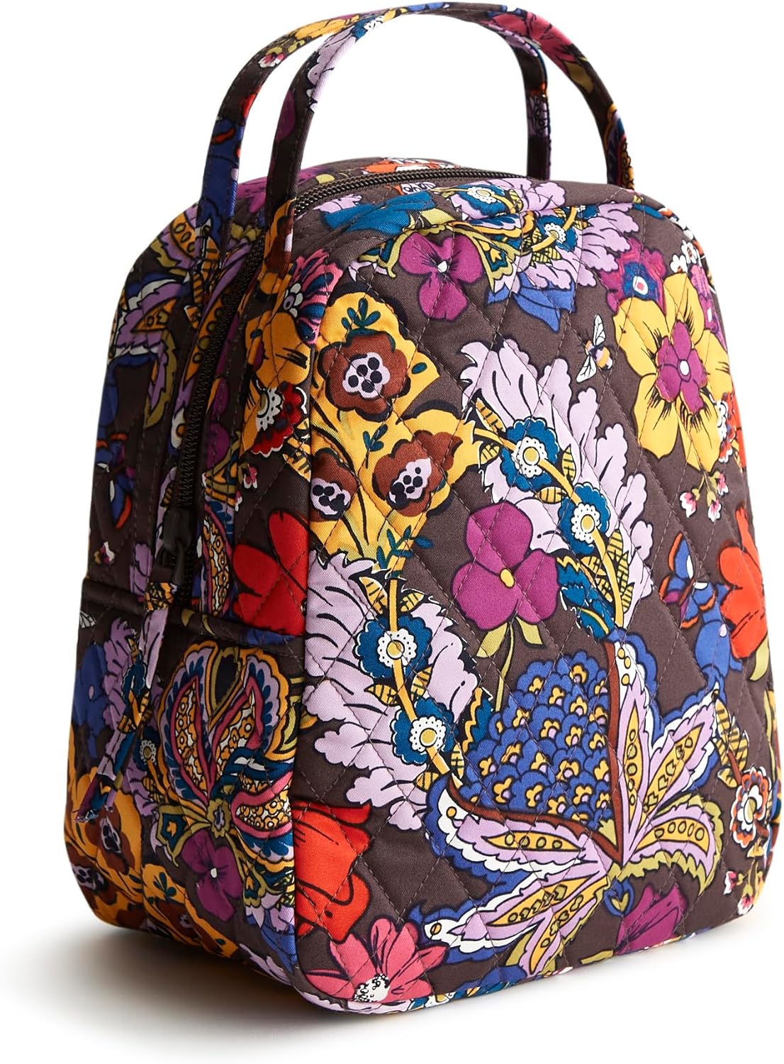 Vera Bradley Women's Premium Cotton Lunch Bag in Colorful Bouquet