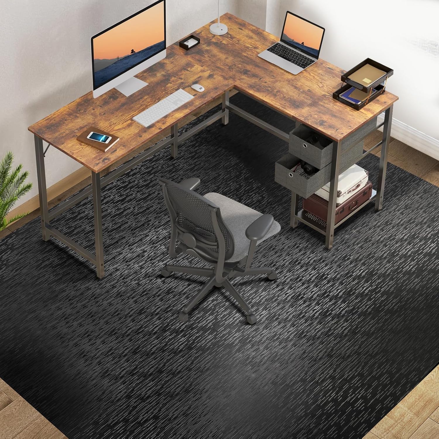 Office Chair Mat for Hard Floors, 59x75 Large Vinyl Mat