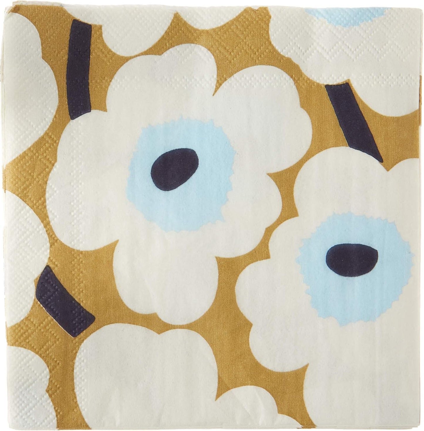 Marimekko Cocktail Napkins, Cream/Gold, Pack of 20