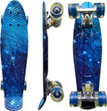 Complete 22 Inches Skateboard - Compact Cruiser with Flashing Wheels