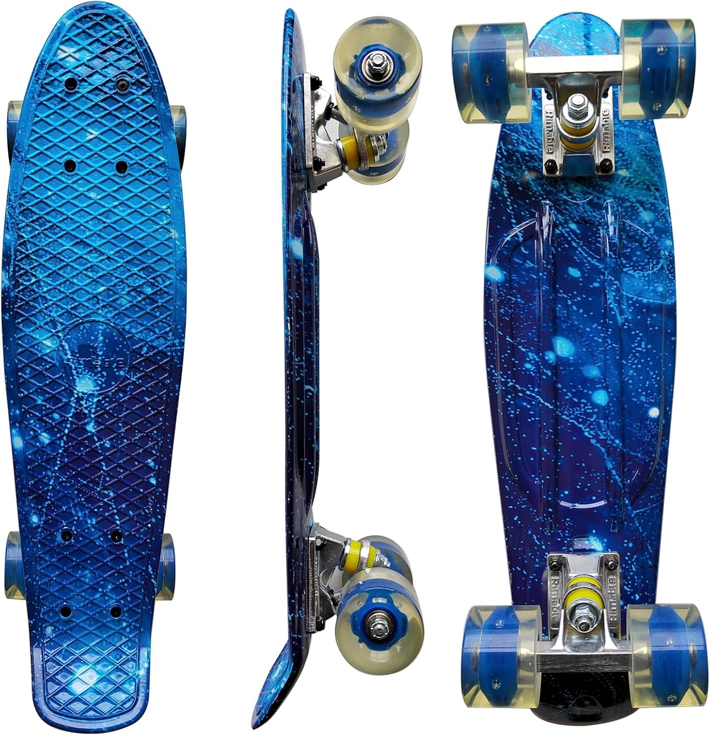 Complete 22 Inches Skateboard with Flashing Wheels for Fun